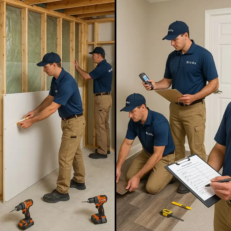 Repairs and Reconstruction process in Le Roy, NY